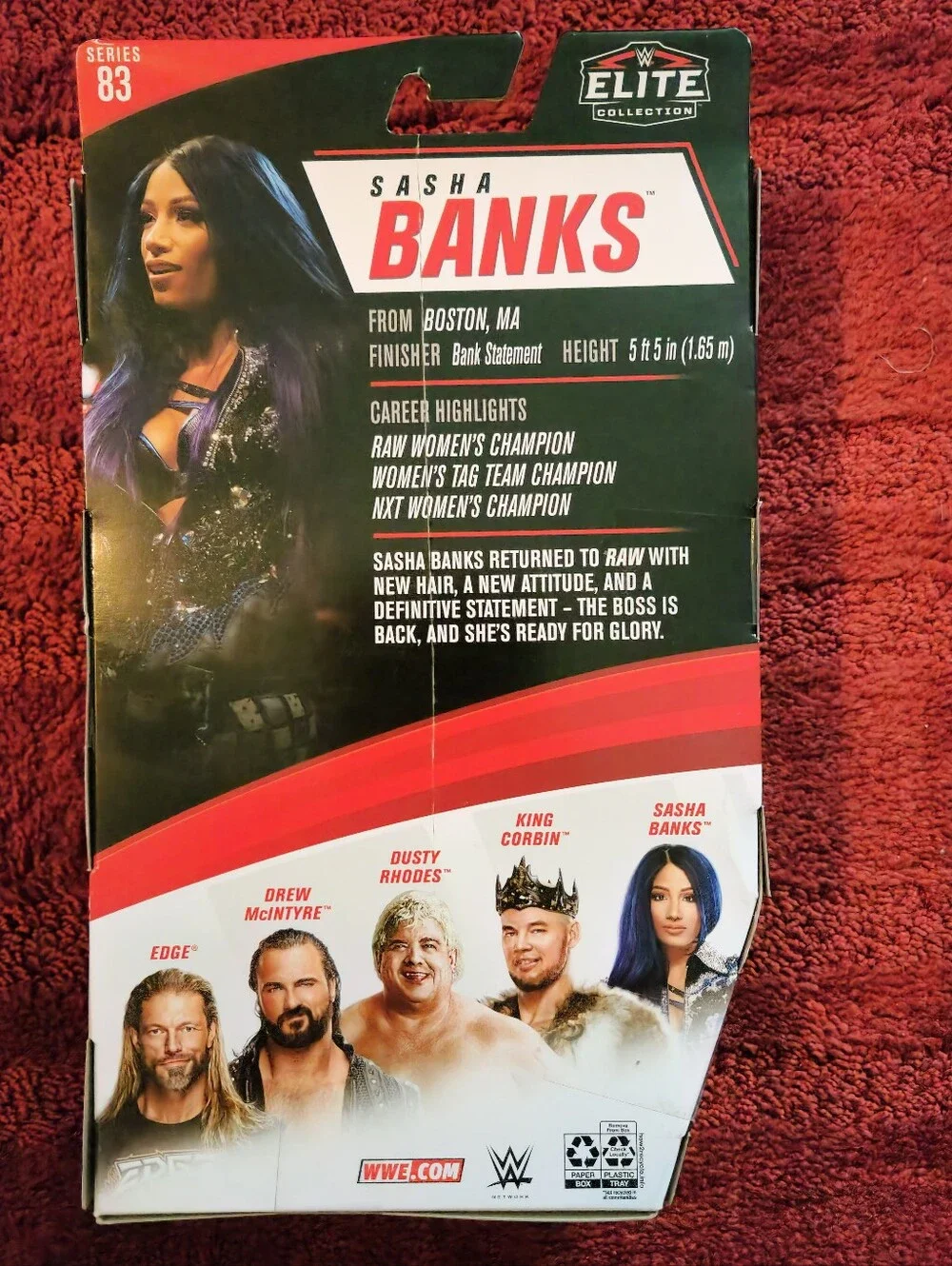 MATTEL WWE ELITE COLLECTION SASHA BANKS SERIES 83 FIGURE NIB SEALED